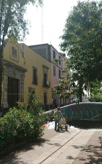 Cuando había canoas en el Centro Histórico