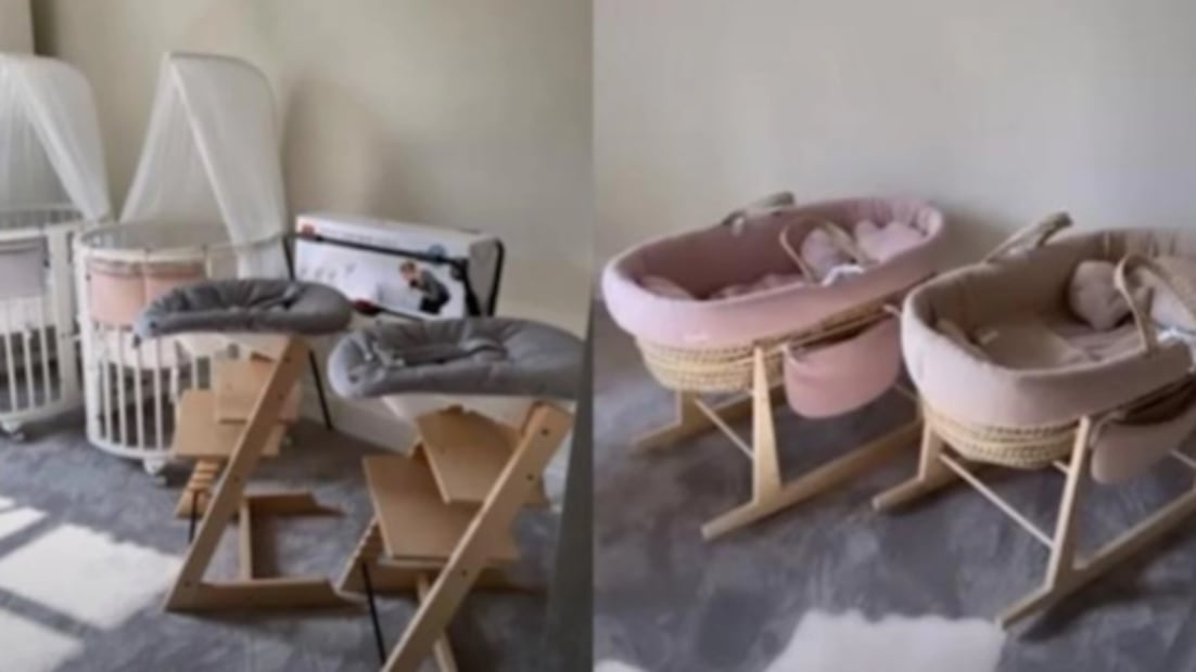 Así era el cuarto que Cristiano tenía para sus mellizos