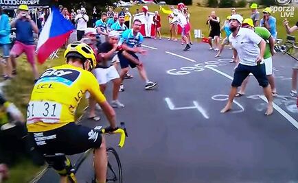 Espectador escupe a Froome durante el Tour 