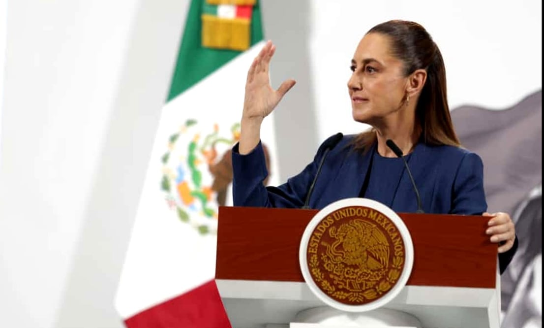 La presidenta Claudia Sheinbaum durante la mañanera del 1 de octubre de 2025. Foto: Carlos Mejía/EL UNIVERSAL