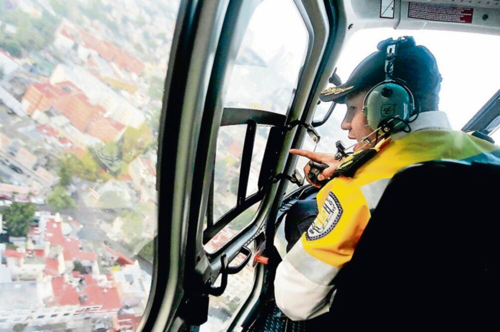 Helicóptero de la SSP realizará sobrevuelos sobre las principales vialidades de la Ciudad (ARCHIVO EL UNIVERSAL)