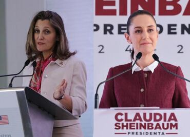 Trudeau envía como representante a viceprimera ministra de Canadá a protesta de Claudia Sheinbaum