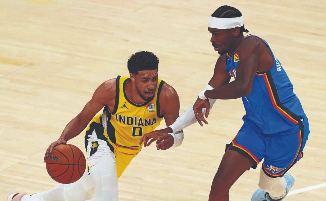 Tyrese Haliburton y Shai Gilgeous-Alexander serán clave para Indiana y Oklahoma, respectivamente. Foto: de DYLAN BUELL. AFP