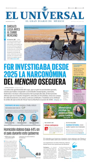 Portada impresa 11 de marzo de 2026