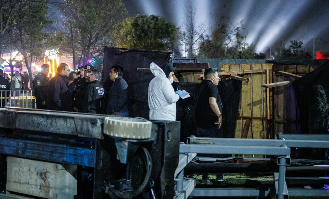 Policías de Investigación en el lugar del incidente. Foto: Yaretzy M. Osnaya/ EL UNIVERSAL.