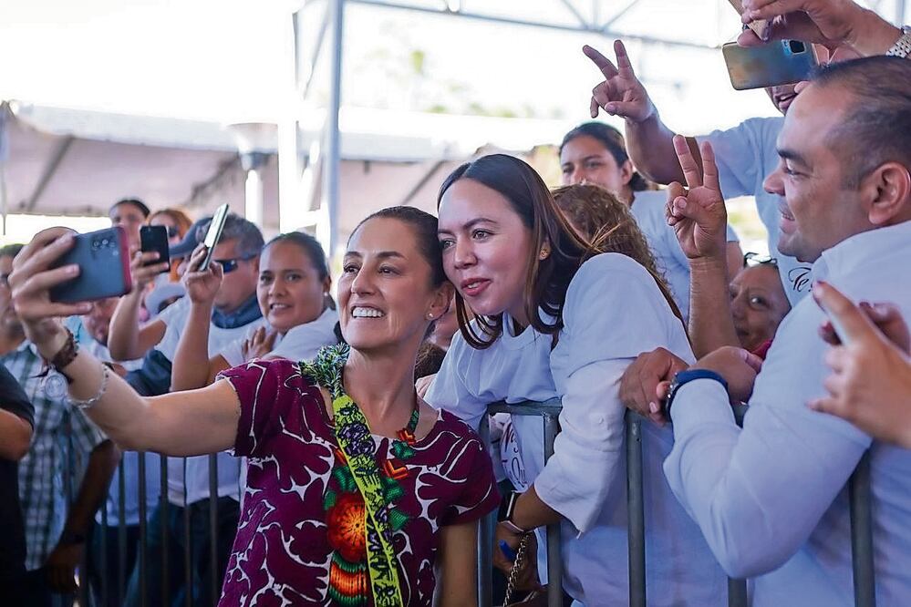 En Xalisco, Nayarit, Claudia Sheinbaum se comprometió a que de llegar a la Presidencia todas las niñas podrán cumplir sus sueños. Foto: Especial