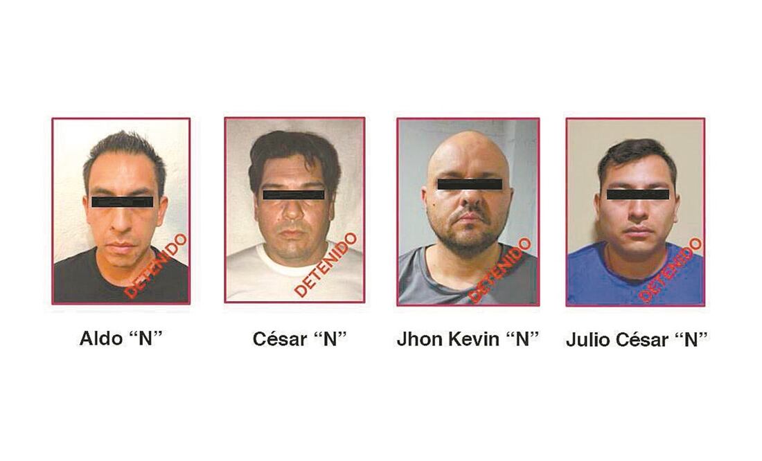 Junto con El Chucky (izquierda), y en acciones separadas, también fueron detenidos otros tres sujetos. Fotos: ESPECIALES