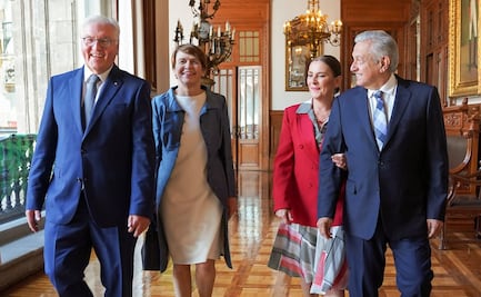 Economía, derechos humanos, justicia y paz, los temas que trató AMLO con presidente de Alemania 