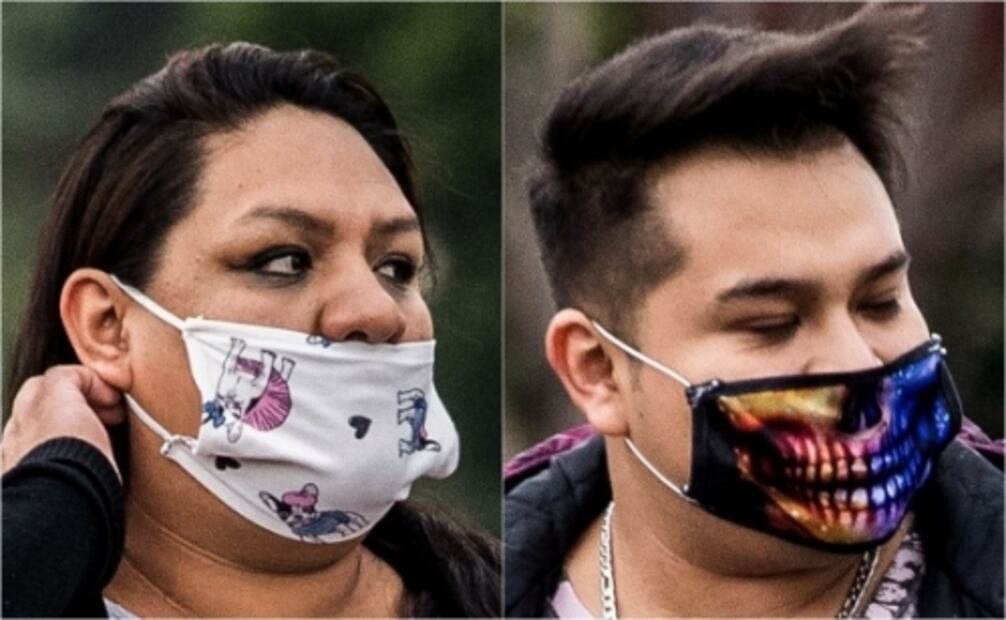 Las 26 formas diferentes de llevar cubrebocas en México