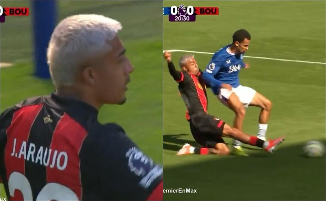 Julián Araujo hizo una sorprendente barrida para salvar al Bournemouth / FOTOS: Capturas