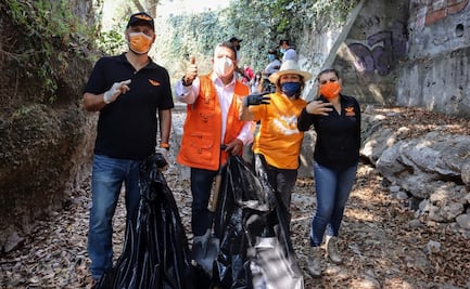 Candidatos de MC en la CDMX realizan jornada de limpieza en Magdalena Contreras