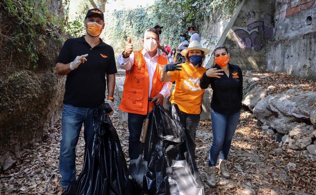 Marivés Villalobos dijo que el río pertenece a la comunidad y no a los gobiernos y sus malas decisiones, por lo que reiteró el llamado a rescatarlo. Foto: Especial