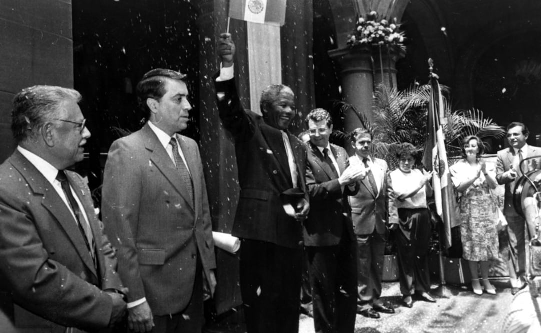 Nelson Mandela in Mexico in 1991 – Photo: File Photo/EL UNIVERSAL