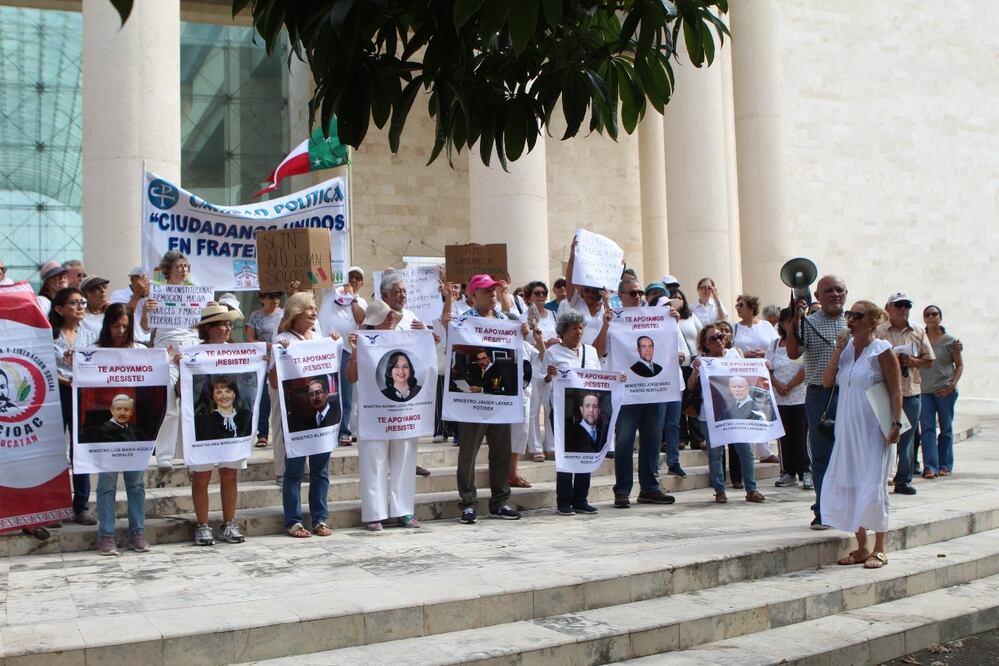 Colectivos de Yucatán respaldan proyecto que declara parcialmente inconstitucional la Reforma Judicial. (Foto: especial)