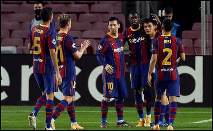 Barcelona goleó al Ferencváros en el debut de Koeman en Champions