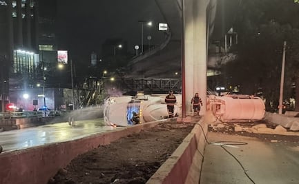 Vuelca pipa con 31 mil litros de combustible en Periférico; moviliza a cuerpos de emergencia