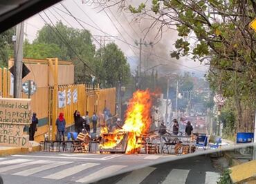 Reportan desmanes afuera del CCH Sur