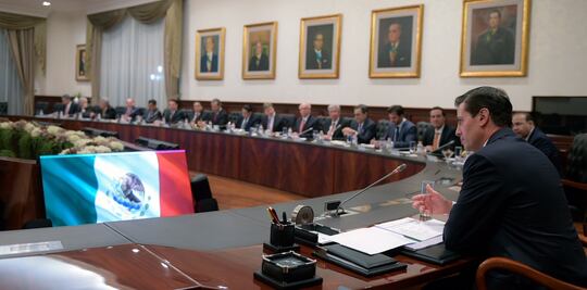 Peña Nieto reúne a su gabinete en Los Pinos