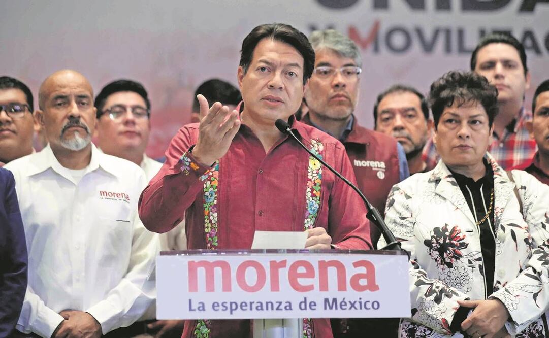 Delgado Carrillo dijo que la elección de 2024 será clave para la continuidad de la 4T. Foto: Diego Simón/EL UNIVERSAL