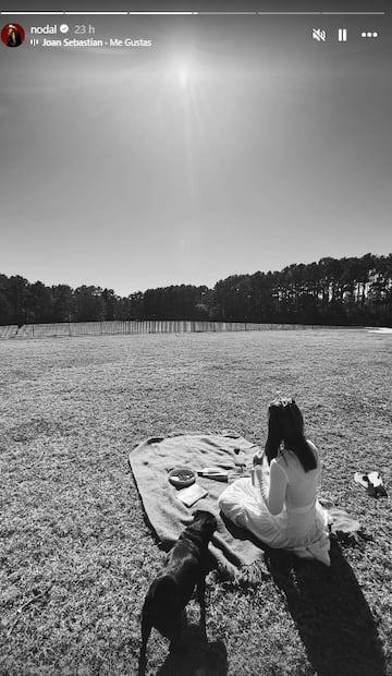 Christian Nodal comparte esta foto de su esposa Ángela Aguilar.