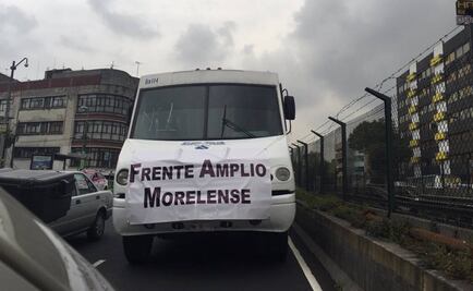 Caravana de Morelos avanza por Tlalpan hacia Segob