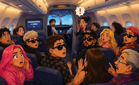 De terror: Se rompe parabrisas del avión en el que viajaban influencers y quedan varados en el AICM