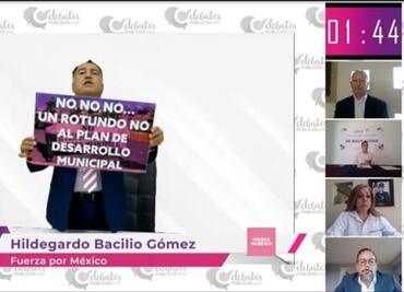 Sin candidatas de Morena ni del PAN-PRI-PRD, realizan debate por Naucalpan