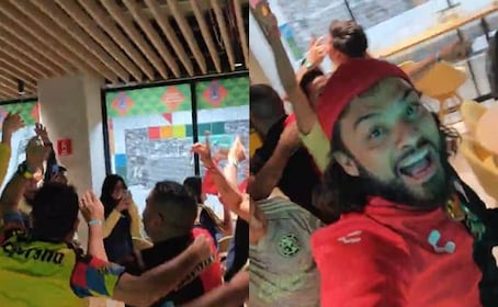 VIDEO: Aficionados del América y Atlas se unen para burlarse de las Chivas