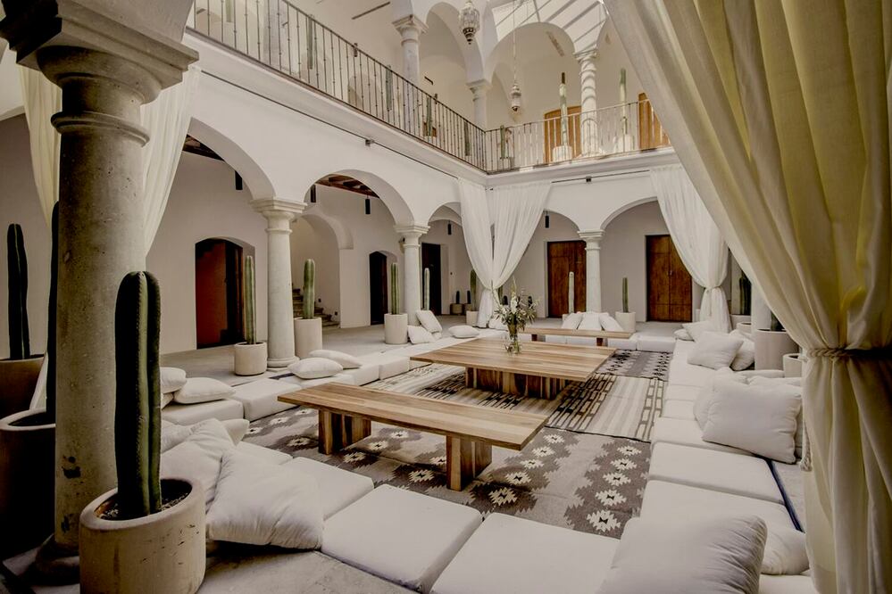 Restaurante Sin Nombre se encuentra dentro de un nuevo hotel, en el centro histórico de la ciudad de Oaxaca. Foto: Cortesía Hotel Sin Nombre