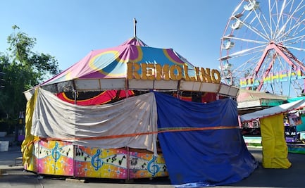 Realizan revisión de juegos mecánicos en Romería Cuauhtémoc, tras accidente en "remolino" que dejó 5 heridos