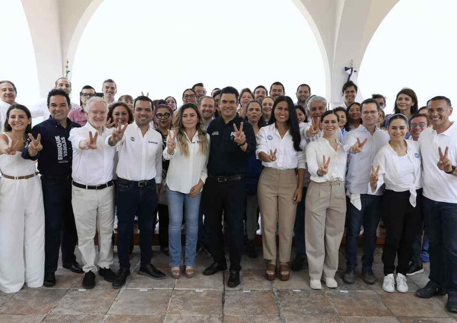 Jorge Romero, líder del PAN, en Veracruz / Foto: @JorgeRoHe