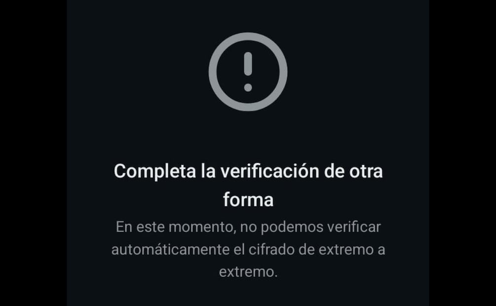 Si un contacto de WhatsApp te bloquea, la verificación de extremo a extremo se anula. Foto: Captura de pantalla