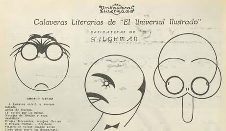 Calaveritas literarias sobre José Vasconcelos y Federico Gamboa de hace 100 años