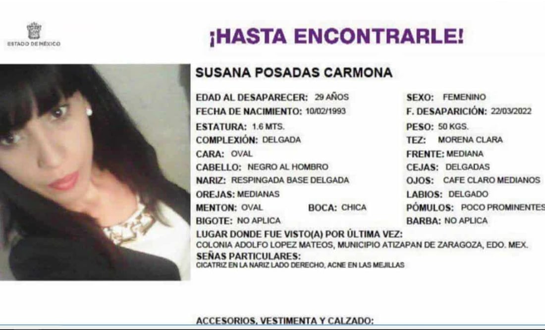 Susana Posadas Carmona era madre de tres niños. Foto: Especial