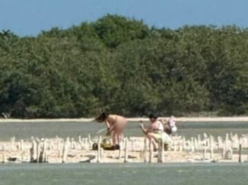 Captan a turistas semidesnudos en sesión fotográfica dentro de Reserva de la Biósfera de Yucatán; exigen sanciones