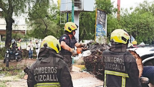 Lluvias y viento afectan a C. Izcalli