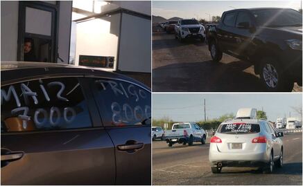 En caravana, productores de maiz y trigo de Sinaloa protestan contra precio por tonelada para granos