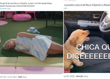 Rosalía y Rauw Alejandro "truenan" y desatan memes sobre C. Tangana y Julian Casablancas