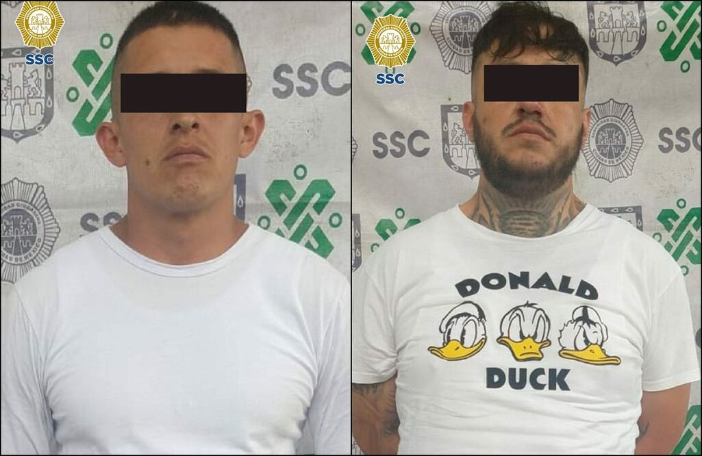 “El Pañal” y el “Félix N”, presuntos miembros de la Unión Tepito. FOTO: Especial/ EL UNIVERSAL/