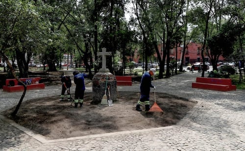 Rehabilitan Plaza de la Conchita en Coyoacán; tendrá nuevo jardín polinizador