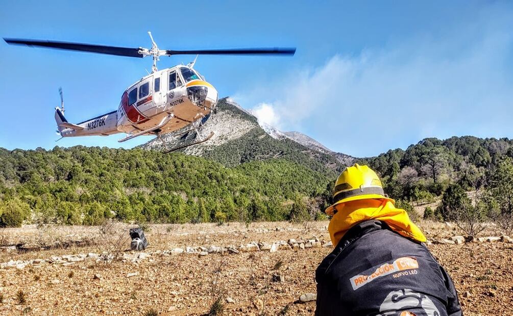 Incendio forestal consume 60 hectáreas en NL. Foto: Especial