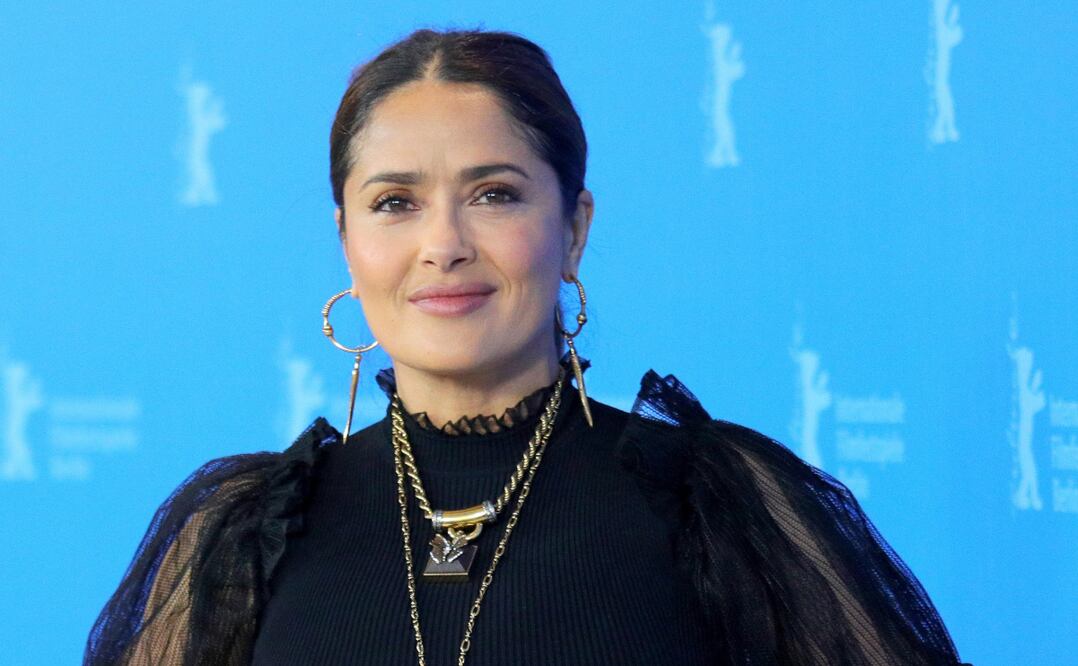 La mexicana lució increíble con un vestido negro. Foto: AFP