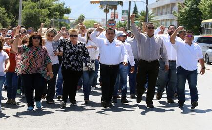 Profesores marchan en Saltillo por muerte de colega
