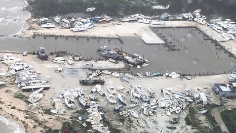 Huracán Dorian: las imágenes aéreas de la devastación que dejó la poderosa tormenta en Bahamas