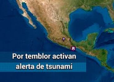 Emiten alerta de tsunami para las costas de México y Centroamérica tras sismo en Oaxaca