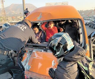 Deja 11 heridos otro choque en la México-Pachuca