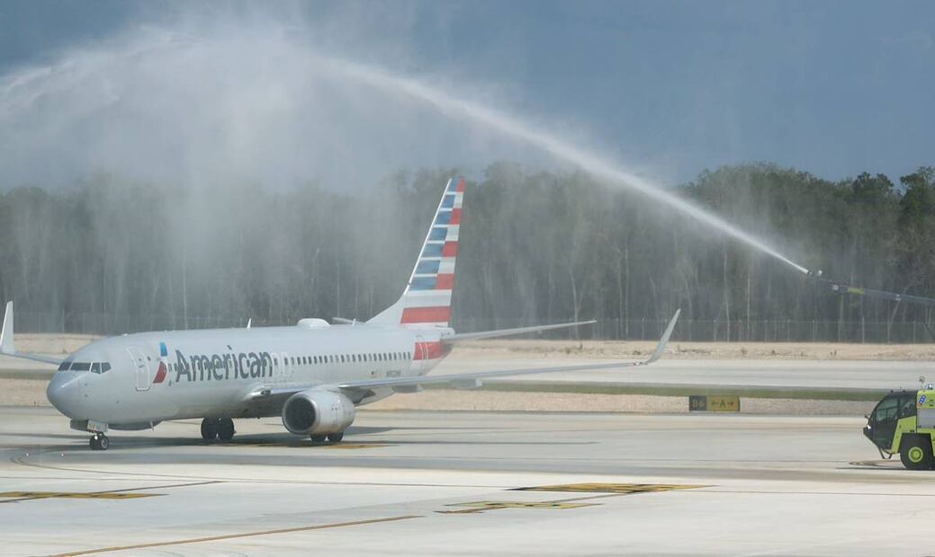 Aeropuerto de Tulum recibe por primera vez vuelos internacionales. Foto: Especial