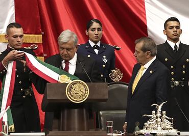 Los 10 momentos de la toma de posesión de AMLO