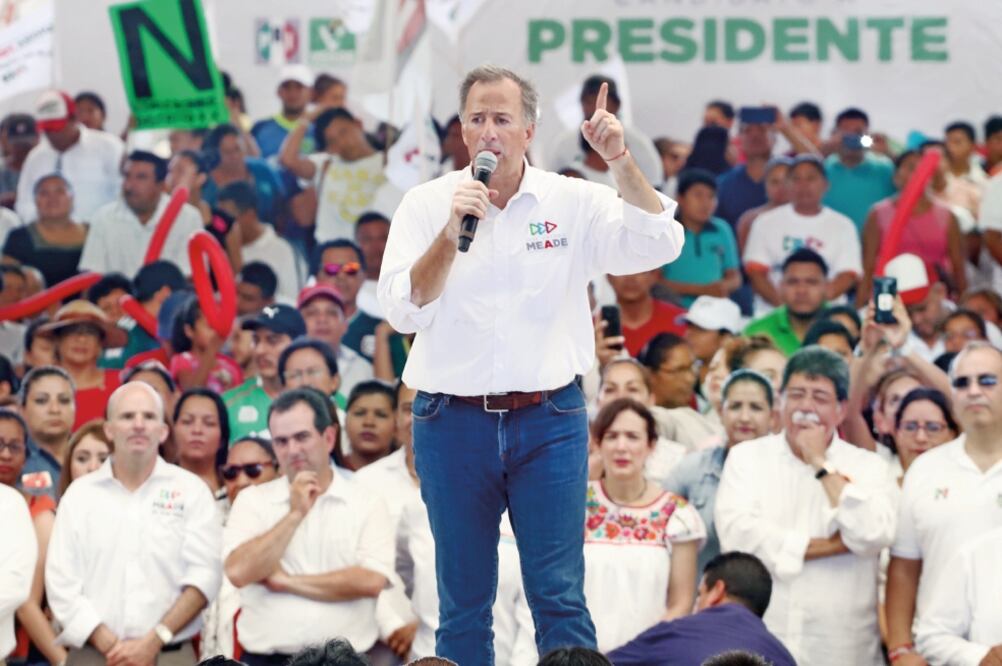 José Antonio Meade llamó a los priístas a dar el “último jalón” para ganar la elección el 1 de julio. (BERENICE FREGOSO. EL UNIVERSAL)