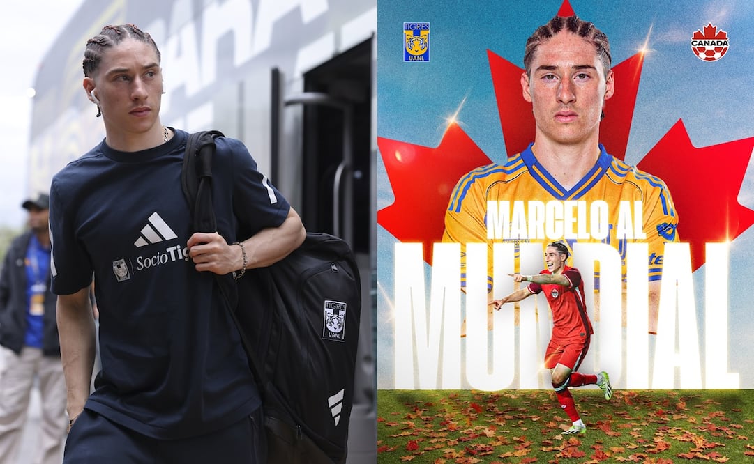 Marcelo Flores, convocado por la selección de Canadá para el Mundial de 2026 - Fotos: Imago7/ @TigresOficial en X